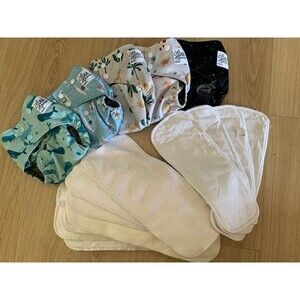 set cloth diapers LA PETITE OURSE 5 covers + 10 inners + 4 boosters